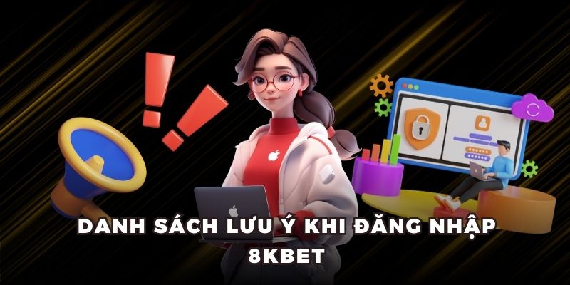 Danh sách lưu ý khi đăng nhập 8KBET