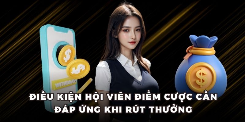 Điều kiện hội viên điểm cược cần đáp ứng khi rút thưởng